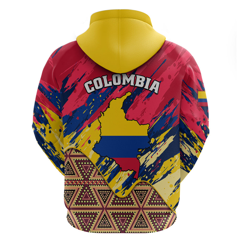 Colombia Hoodie Colombian Tribal Seamless Patterns LT01