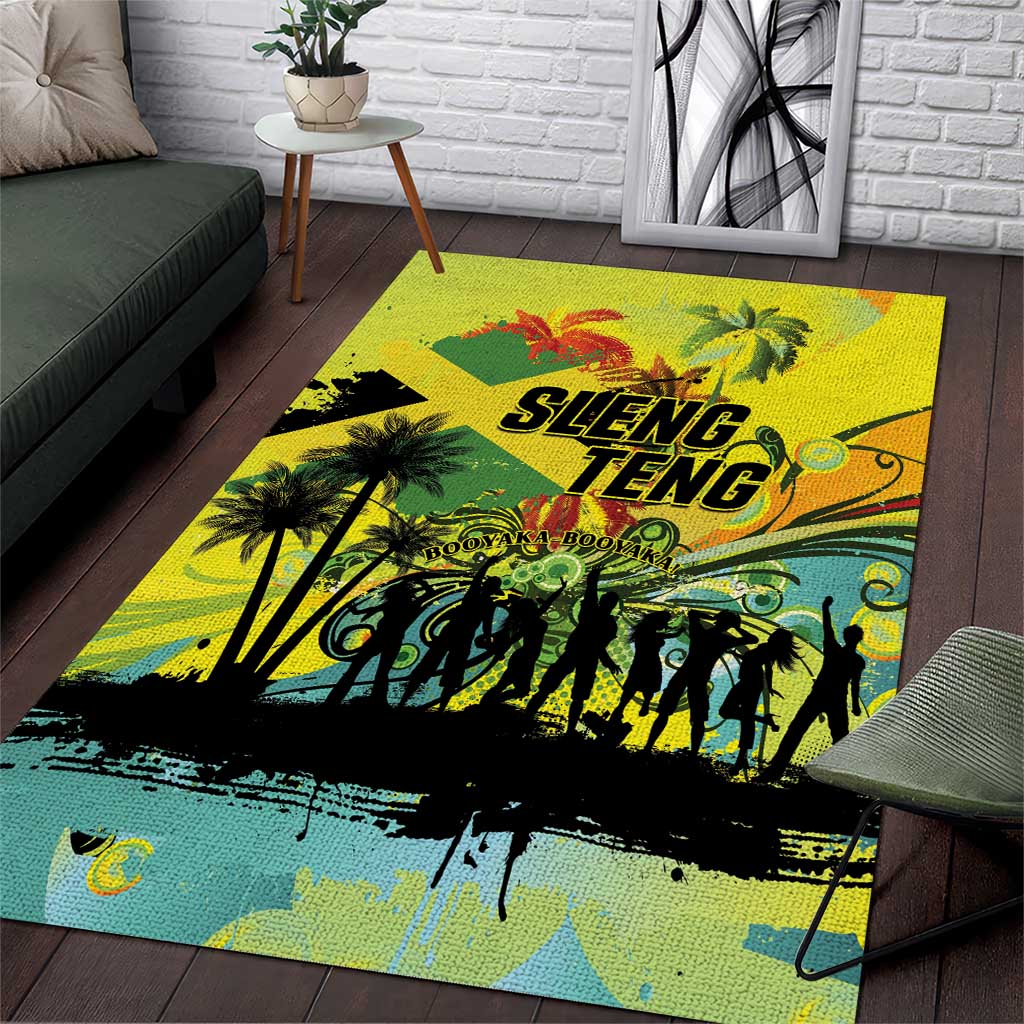 Jamaica Sleng Teng Riddim Area Rug Booyaka Booyaka LT01
