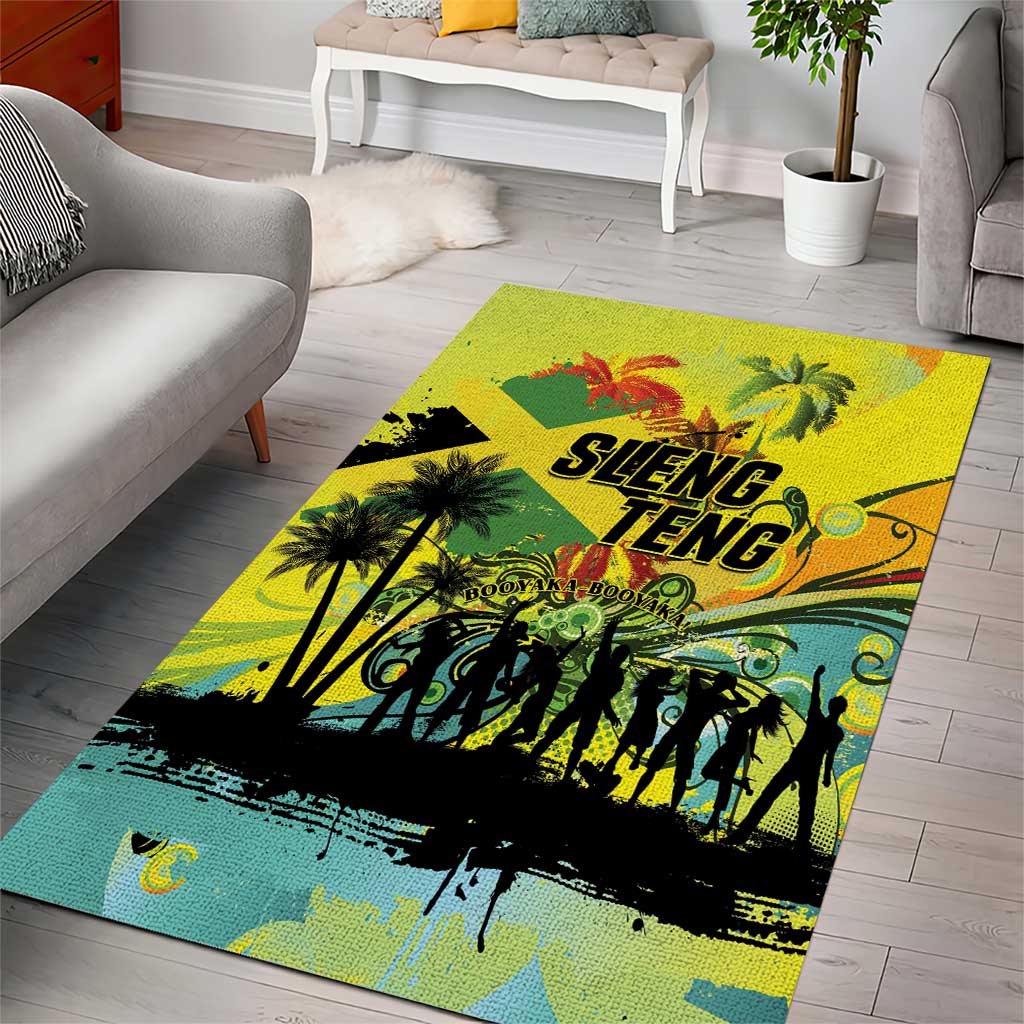 Jamaica Sleng Teng Riddim Area Rug Booyaka Booyaka LT01