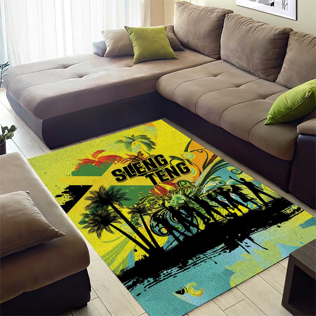 Jamaica Sleng Teng Riddim Area Rug Booyaka Booyaka LT01