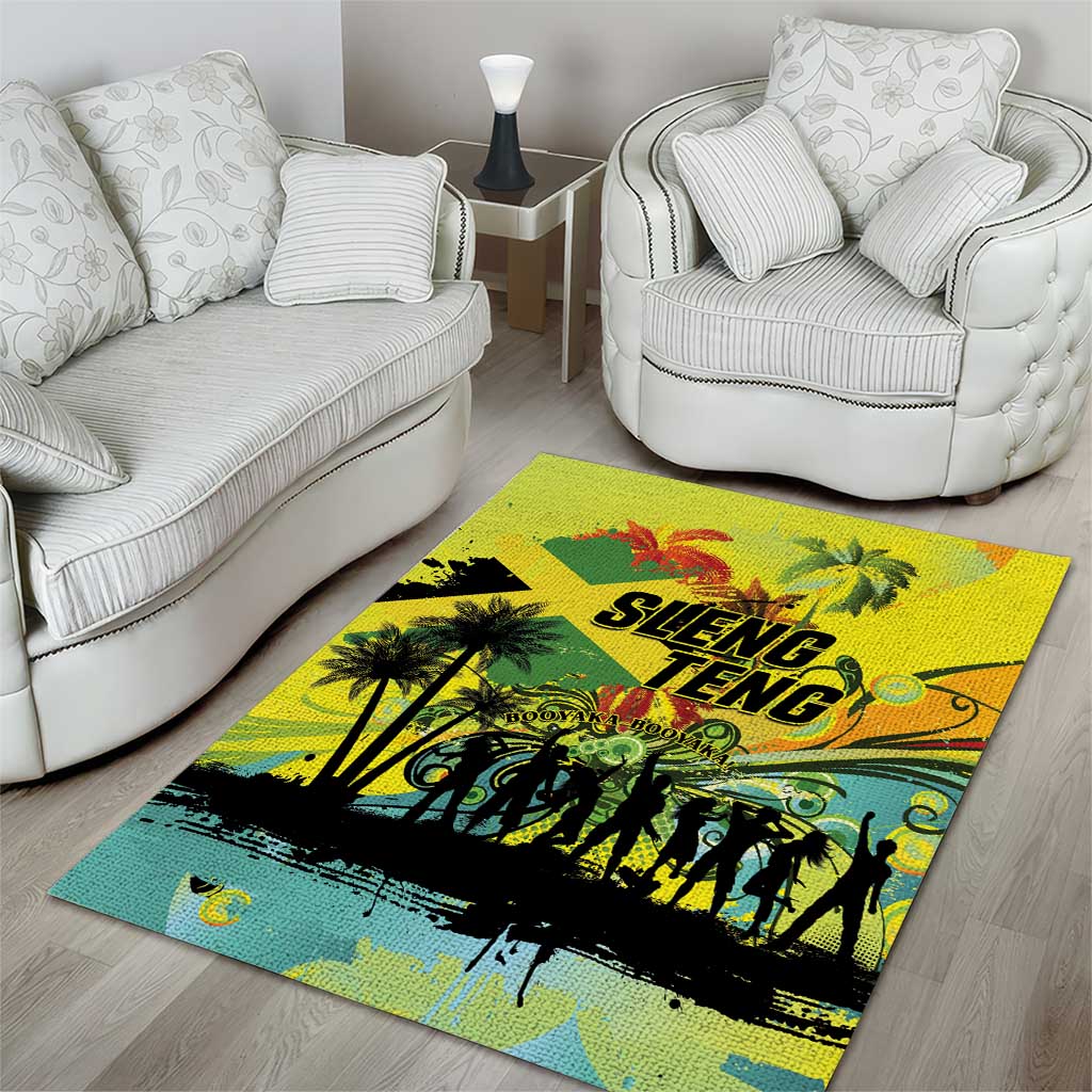 Jamaica Sleng Teng Riddim Area Rug Booyaka Booyaka LT01
