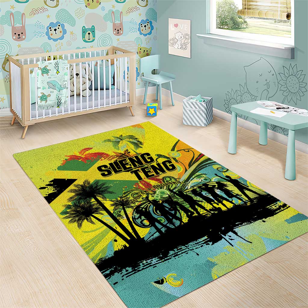 Jamaica Sleng Teng Riddim Area Rug Booyaka Booyaka LT01