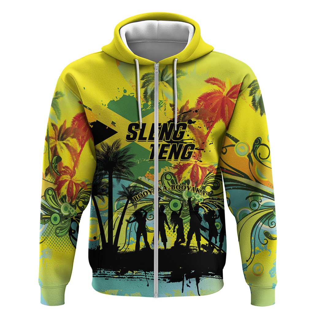 Personalized Jamaica Sleng Teng Riddim Hoodie Booyaka Booyaka LT01