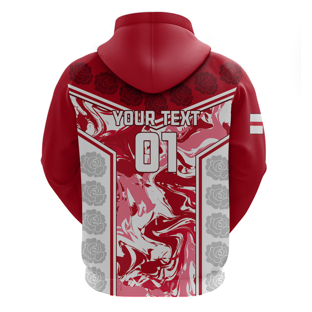 Custom England Rugby Hoodie The Red Rose Come On 2023 World Cup LT01