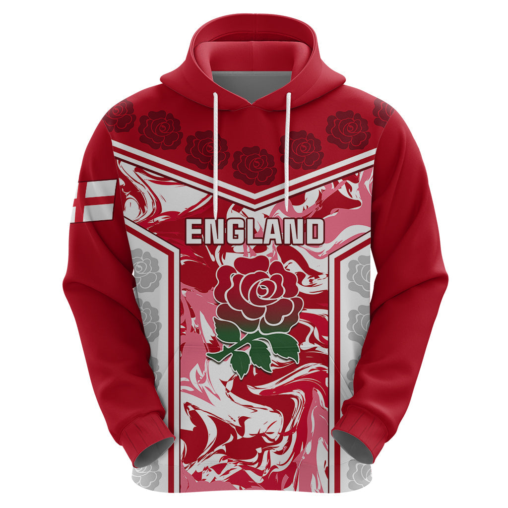 Custom England Rugby Hoodie The Red Rose Come On 2023 World Cup LT01