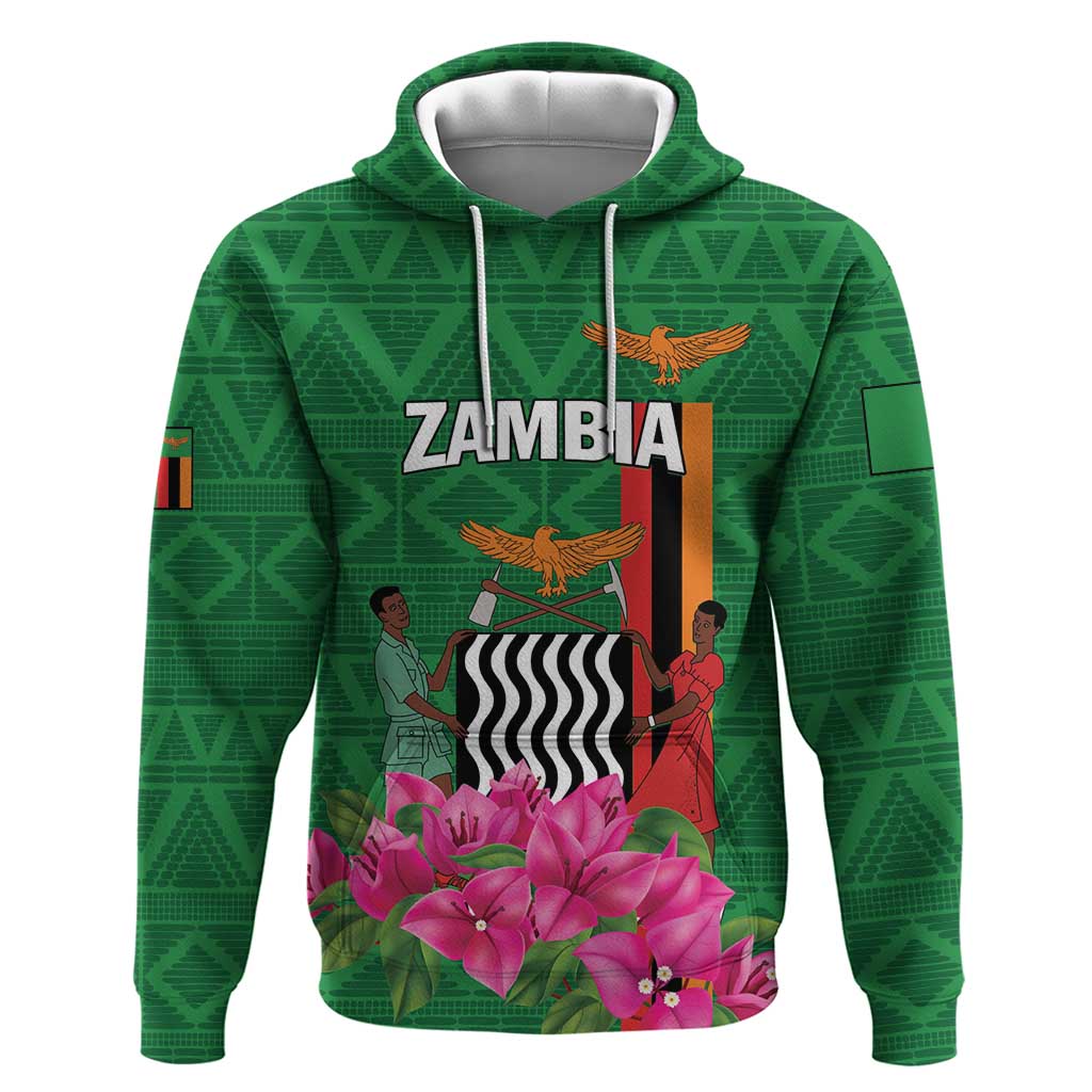 Personalized Zambia Hoodie Icitungu ca Zambia Bougainvillea LT01
