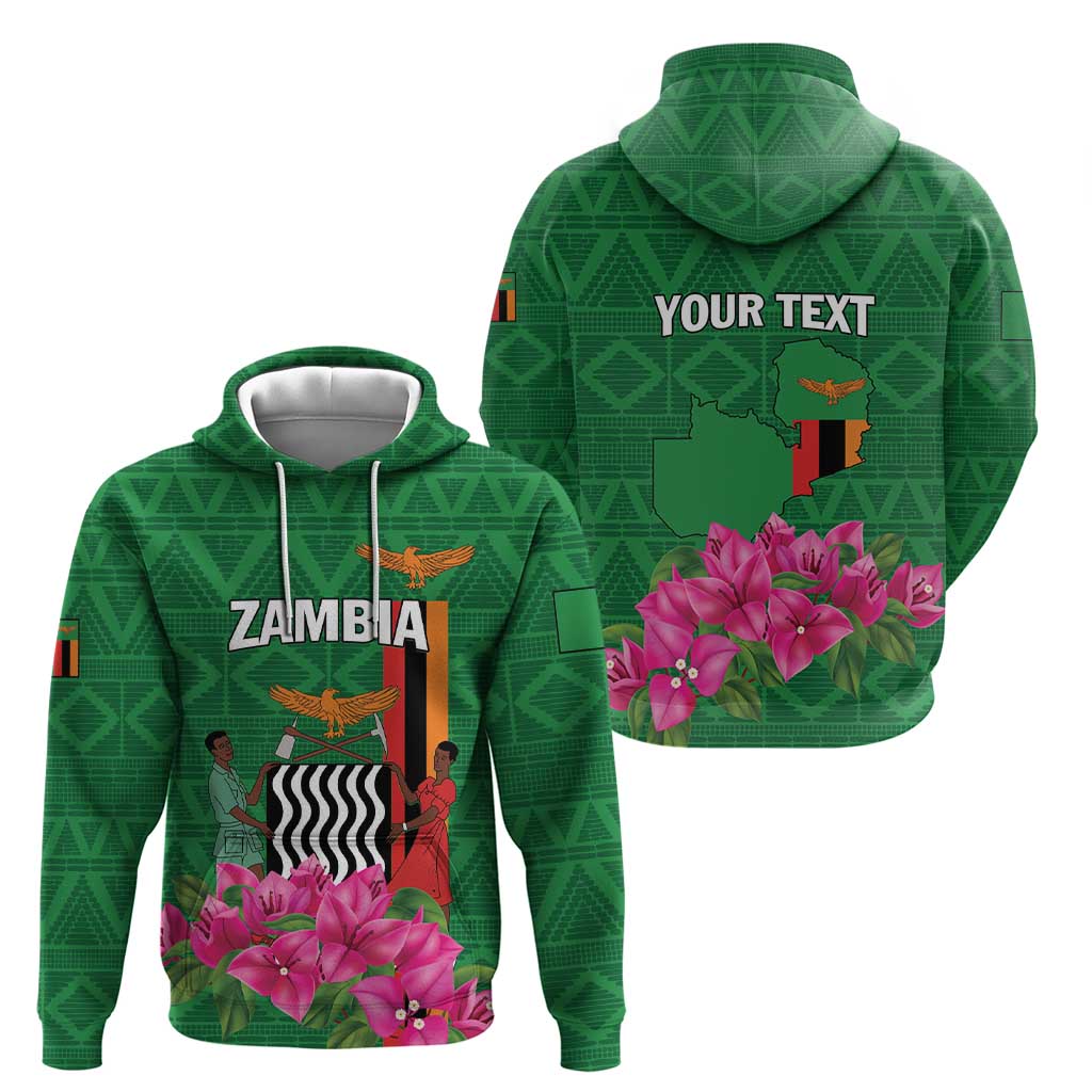 Personalized Zambia Hoodie Icitungu ca Zambia Bougainvillea LT01