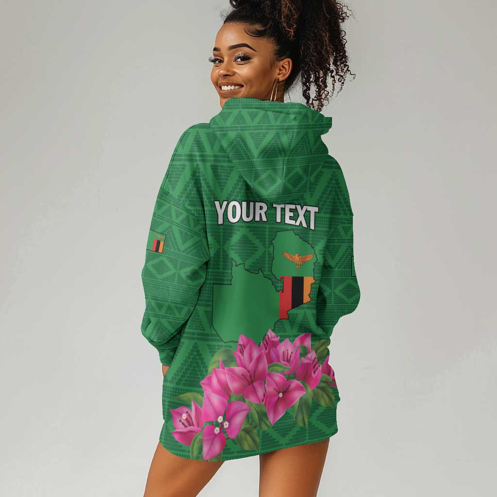 Personalized Icitungu ca Zambia Hoodie Dress Africa Bougainvillea LT01