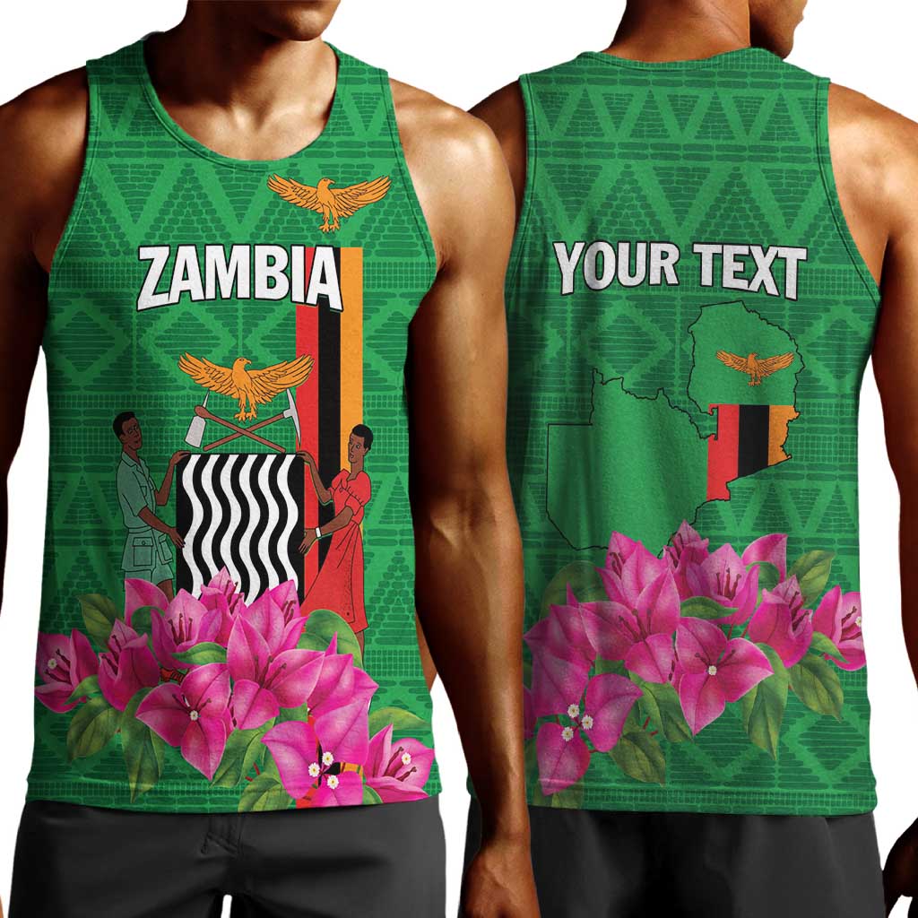 Personalized Icitungu ca Zambia Men Tank Top Africa Bougainvillea LT01