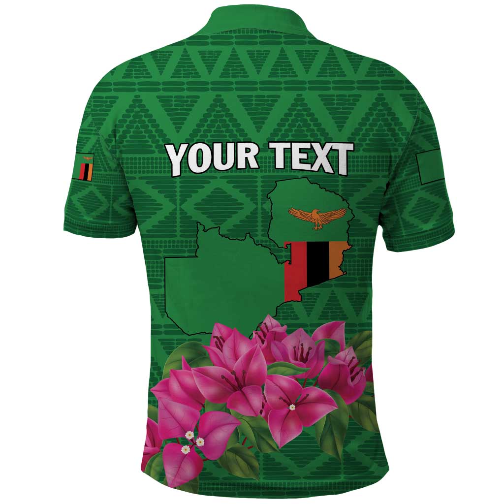 Personalized Zambia Polo Shirt Icitungu ca Zambia Bougainvillea LT01