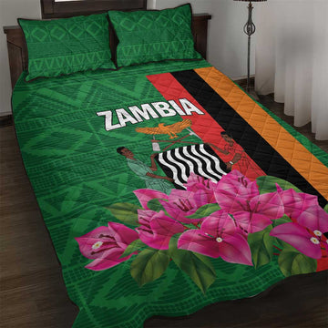 Icitungu ca Zambia Quilt Bed Set Africa Bougainvillea LT01
