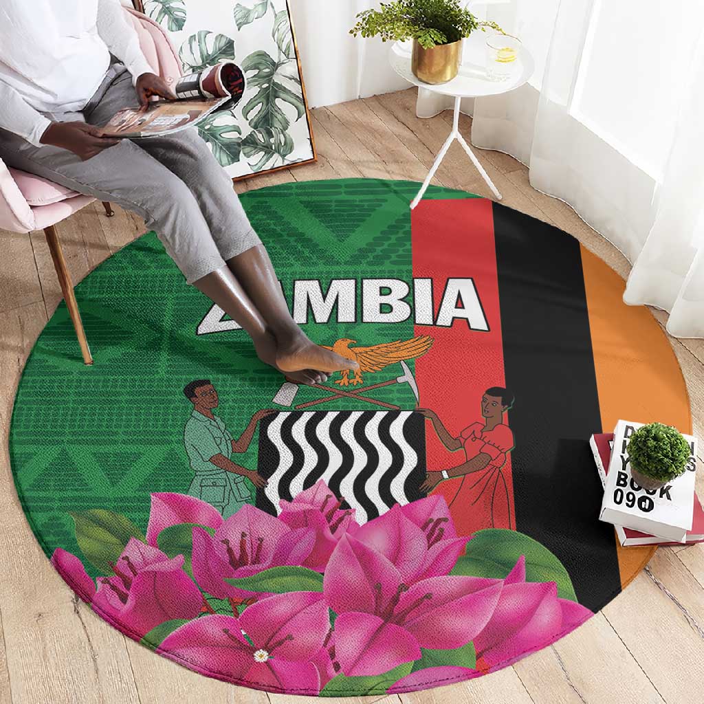 Icitungu ca Zambia Round Carpet Africa Bougainvillea LT01