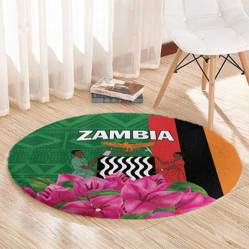 Icitungu ca Zambia Round Carpet Africa Bougainvillea LT01