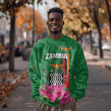 Personalized Icitungu ca Zambia Sweatshirt Africa Bougainvillea LT01