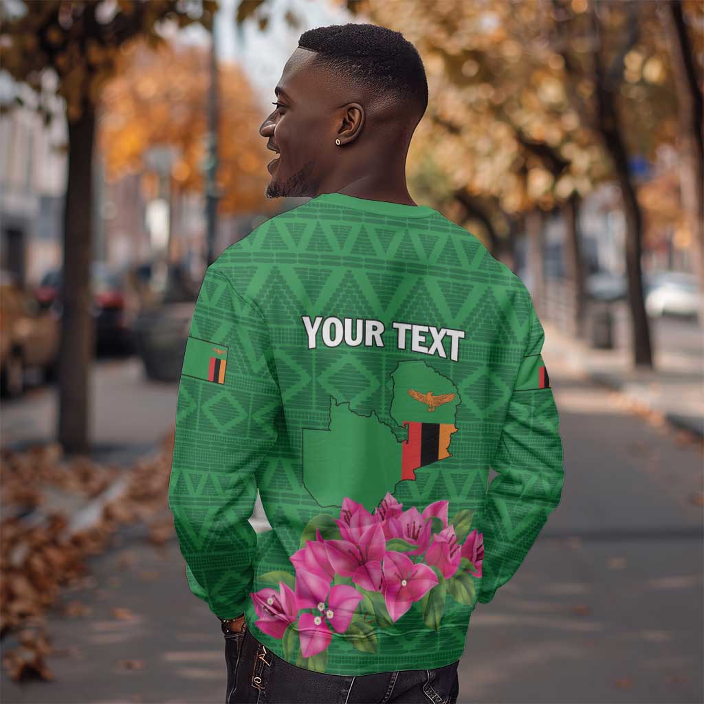 Personalized Icitungu ca Zambia Sweatshirt Africa Bougainvillea LT01