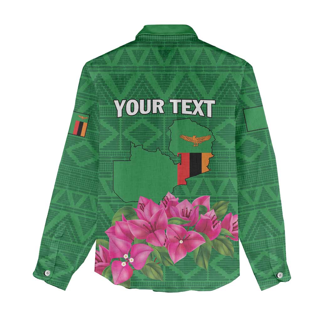 Personalized Icitungu ca Zambia Women Casual Shirt Africa Bougainvillea LT01