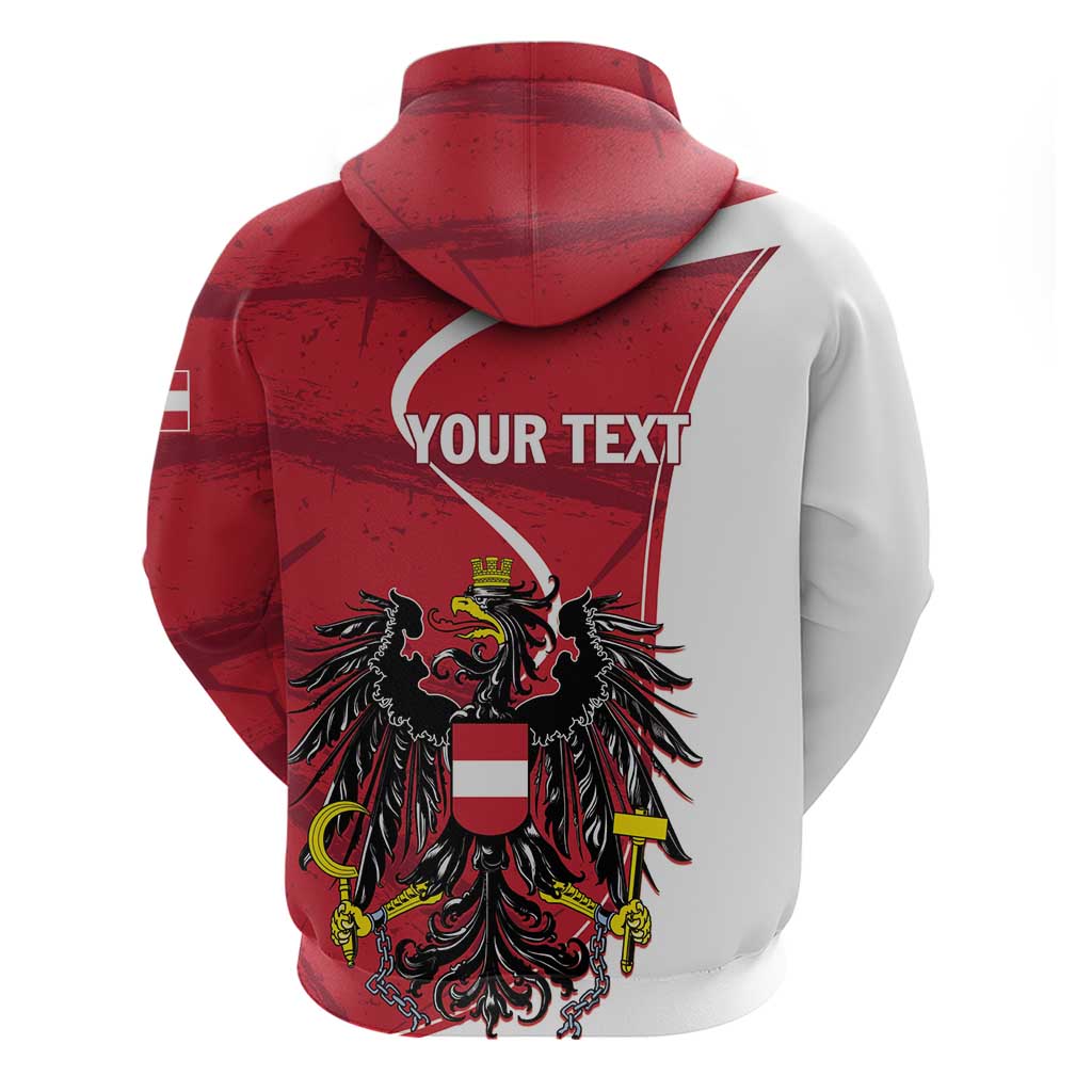 Personalized Austria National Day Hoodie Republik Osterreich Black Eagle LT01