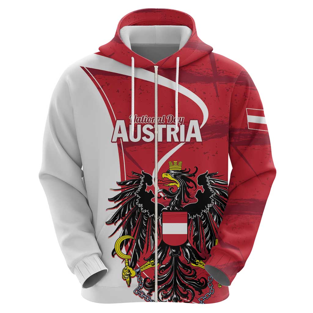 Personalized Austria National Day Hoodie Republik Osterreich Black Eagle LT01