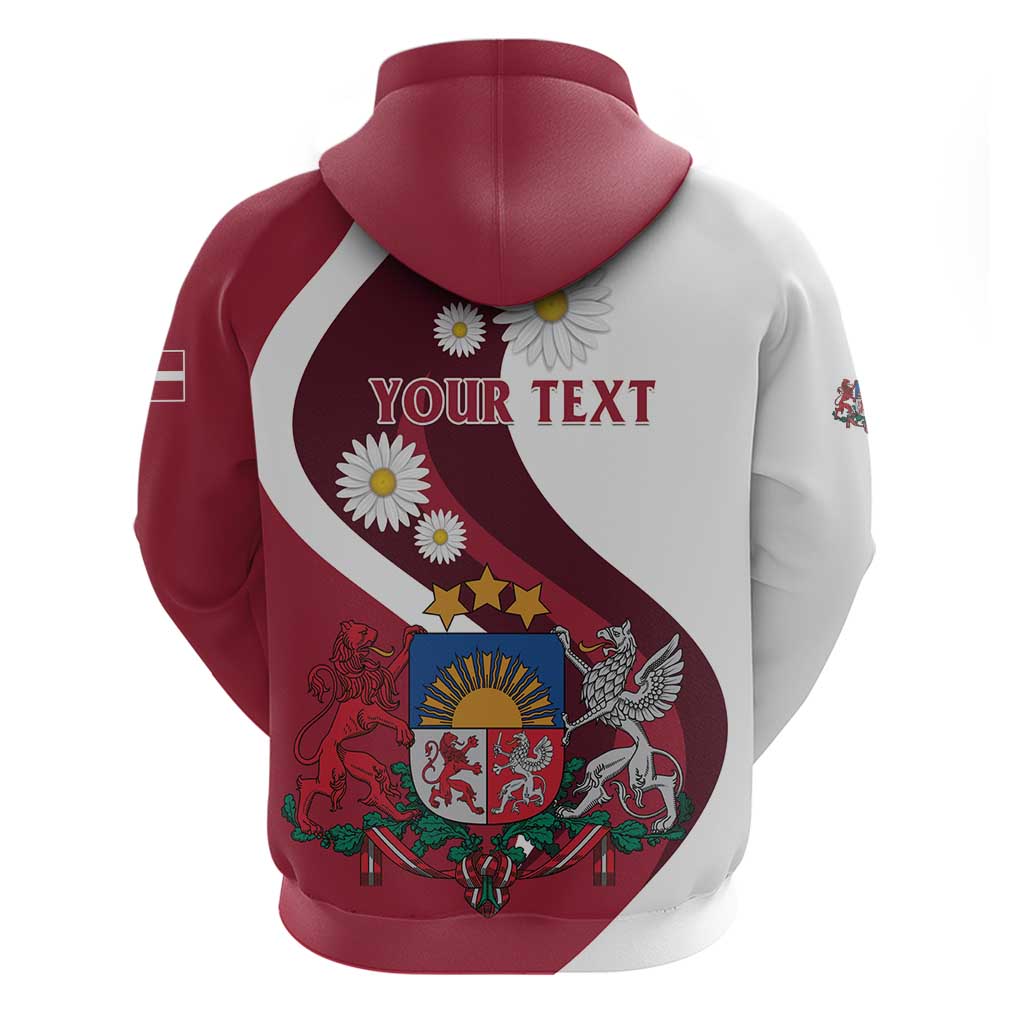 Personalized Latvia Hoodie Dievs sveti Latviju LT01