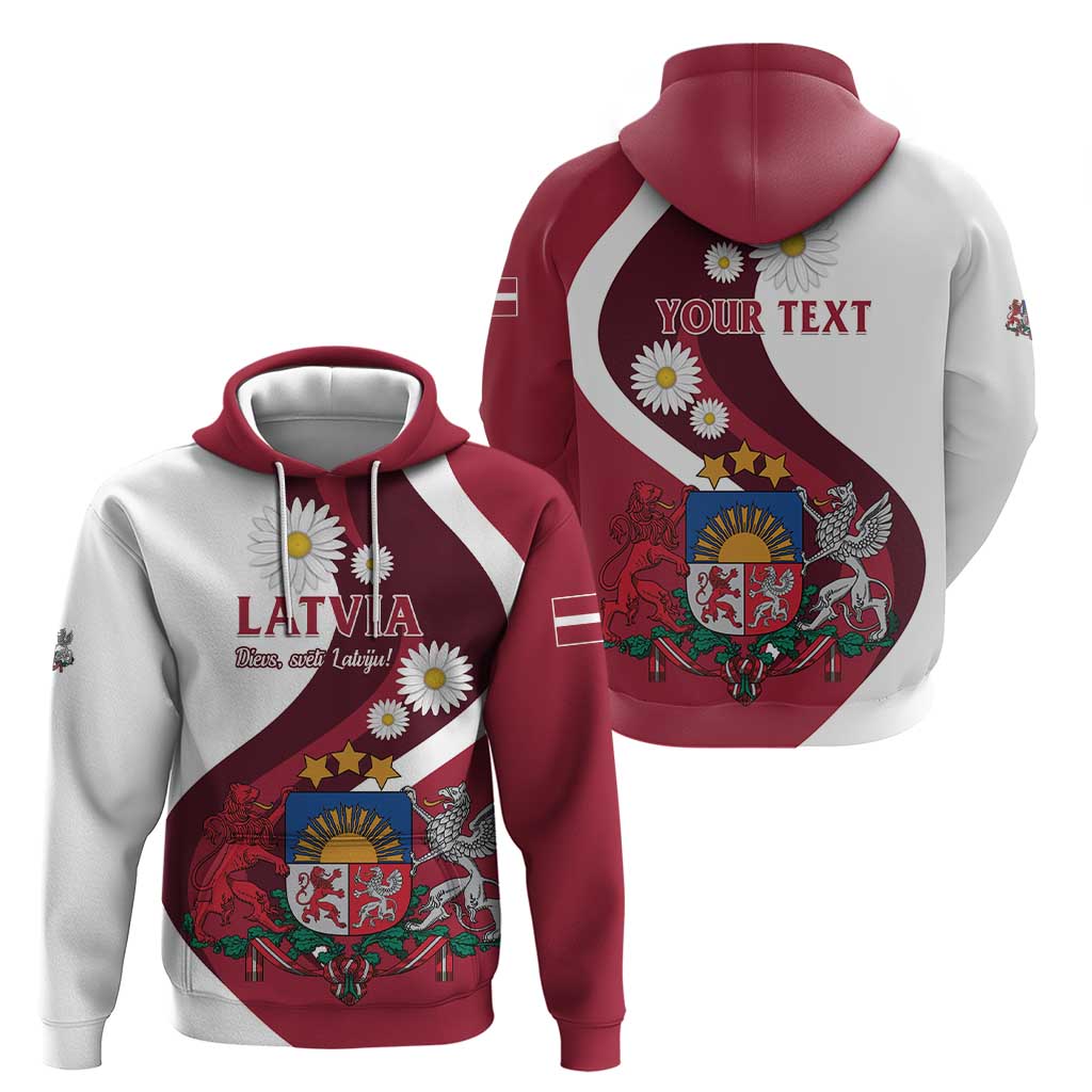 Personalized Latvia Hoodie Dievs sveti Latviju LT01