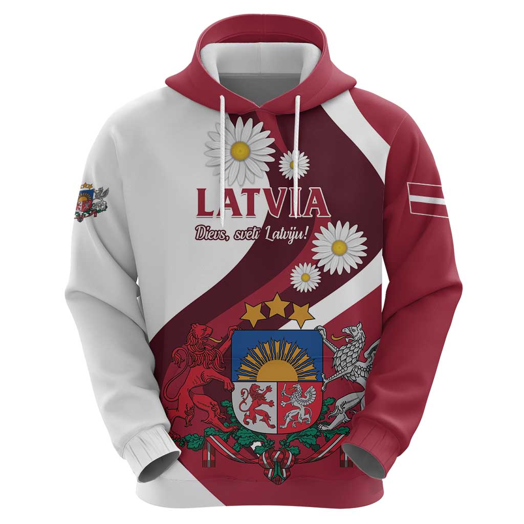 Personalized Latvia Hoodie Dievs sveti Latviju LT01