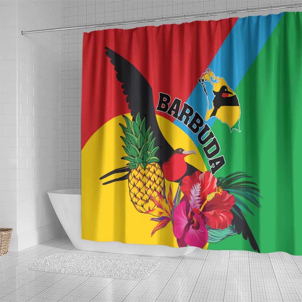 Barbuda Shower Curtain Frigate Bird Tropical Style LT01
