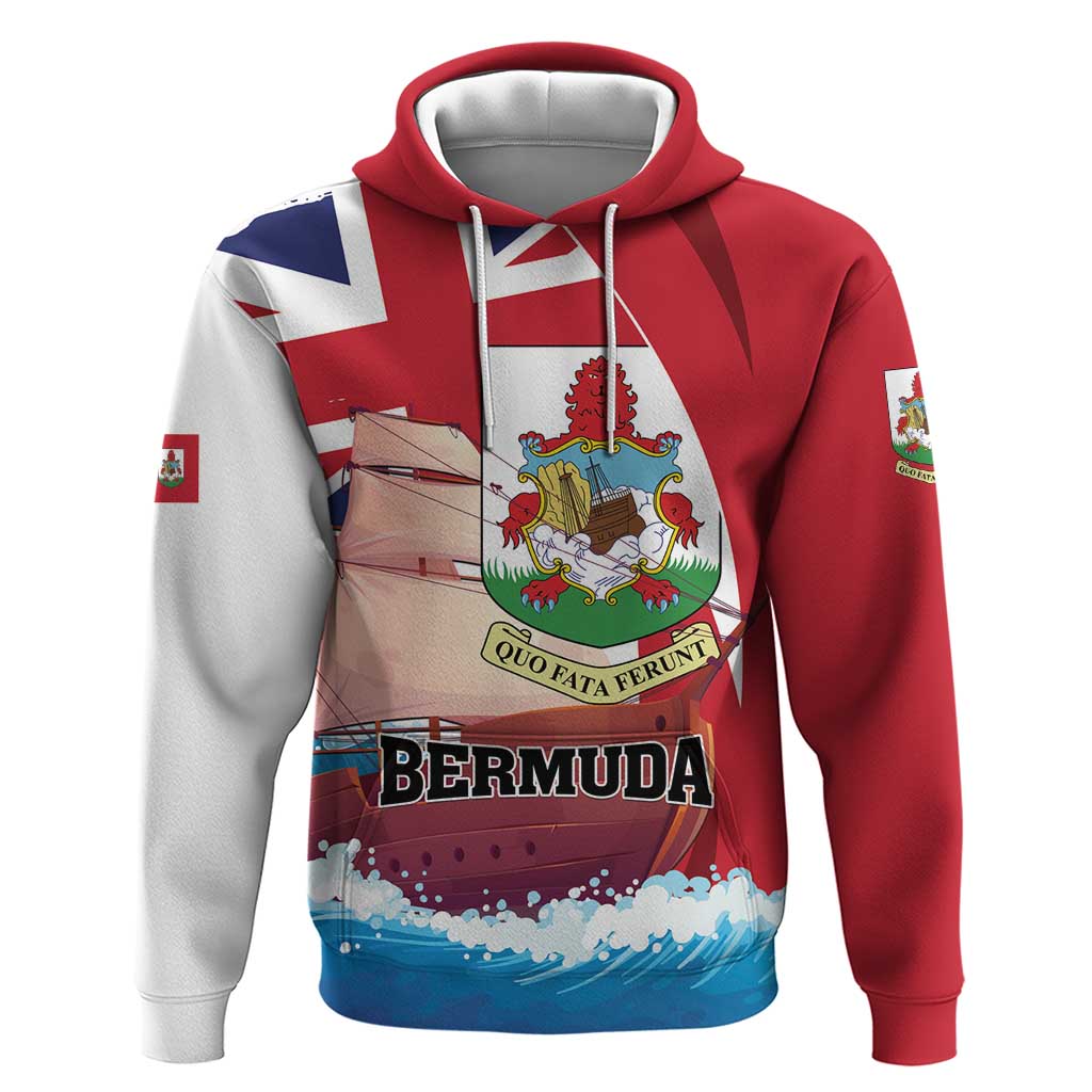 Personalised Bermuda Hoodie Quo Fata Ferunt LT01