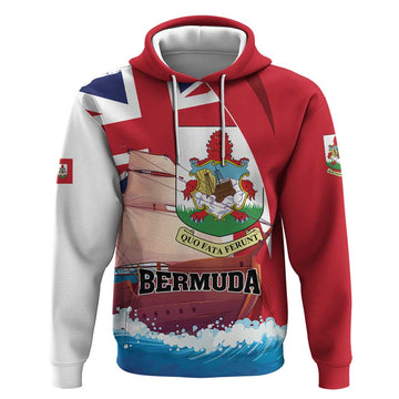 Personalised Bermuda Hoodie Quo Fata Ferunt LT01