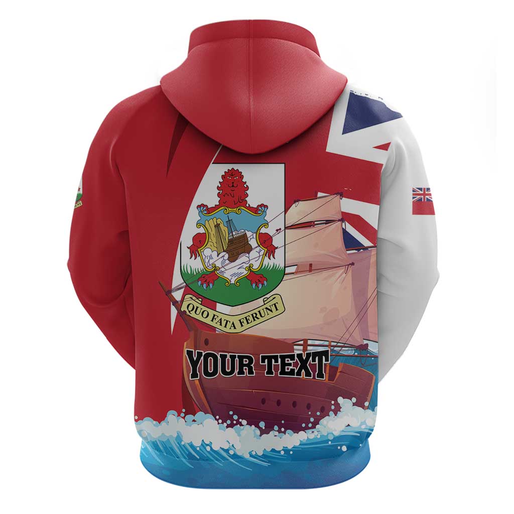 Personalised Bermuda Hoodie Quo Fata Ferunt LT01