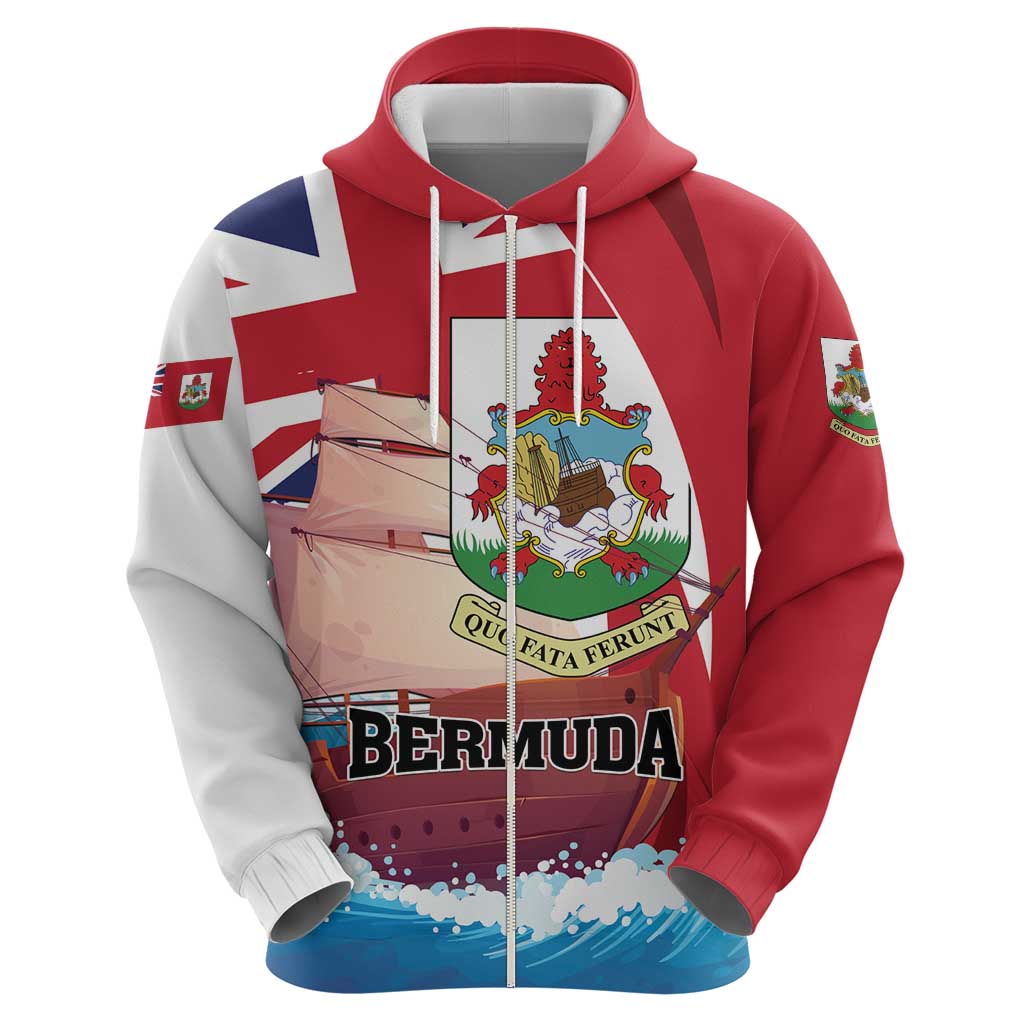 Personalised Bermuda Hoodie Quo Fata Ferunt LT01