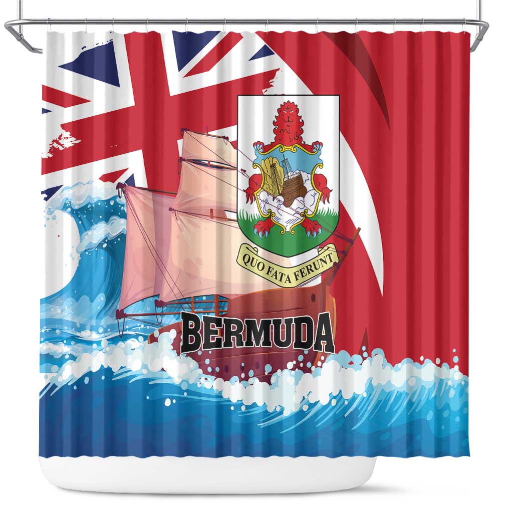 Bermuda Shower Curtain Quo Fata Ferunt LT01