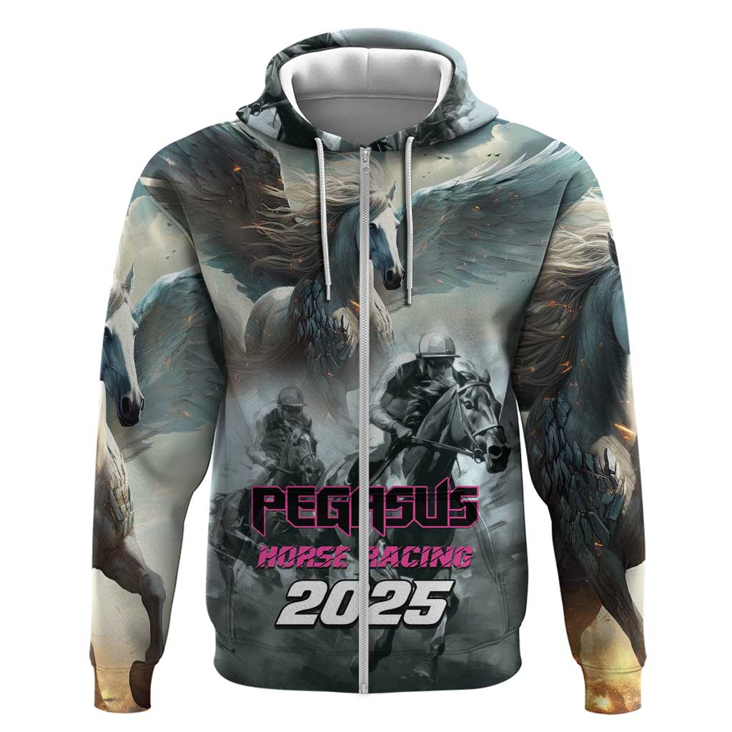 Personalized Pegasus Horse Racing 2025 Hoodie Soar to Victory LT01