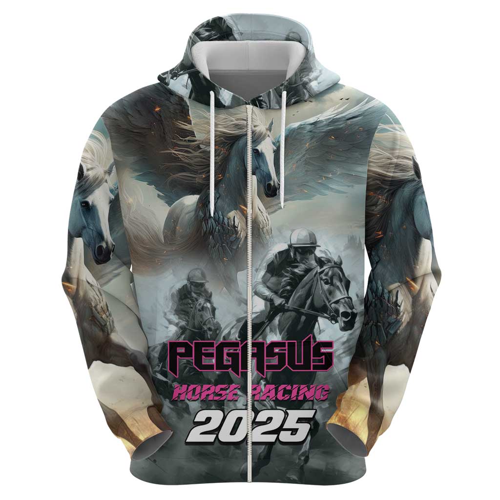 Personalized Pegasus Horse Racing 2025 Hoodie Soar to Victory LT01
