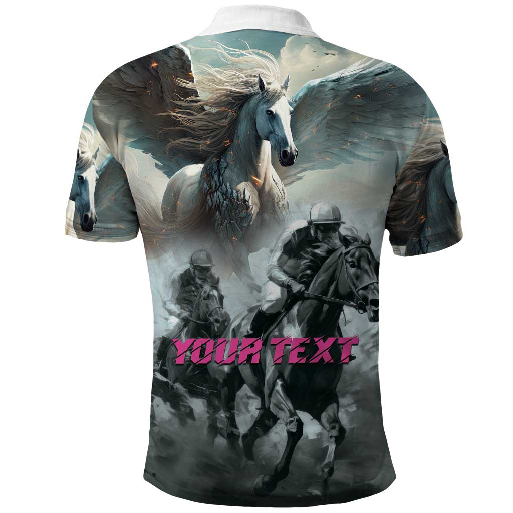 Personalized Pegasus Horse Racing 2025 Polo Shirt Soar to Victory LT01
