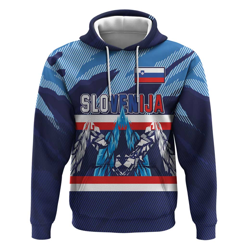Custom Slovenia Sport Fan Jersey Hoodie Broken Ice Style Patterns LT03