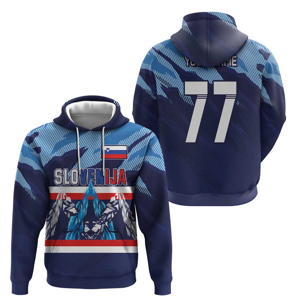 Custom Slovenia Sport Fan Jersey Hoodie Broken Ice Style Patterns LT03