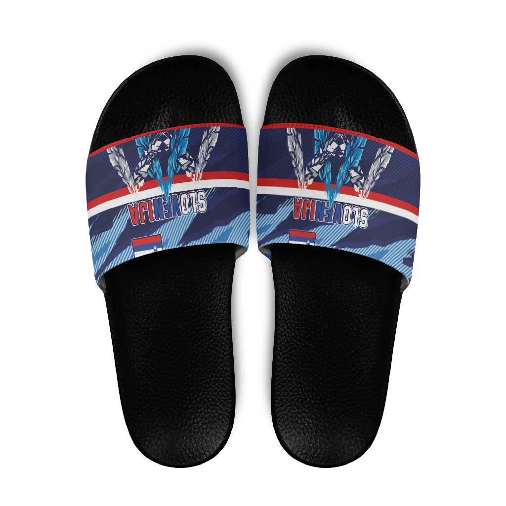 Slovenia Sport Fan Jersey Slide Sandals Broken Ice Style Patterns LT03