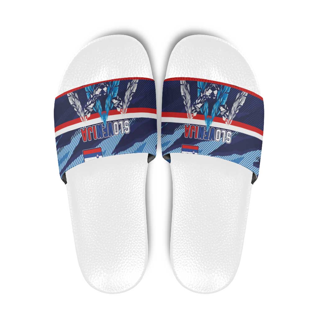 Slovenia Sport Fan Jersey Slide Sandals Broken Ice Style Patterns LT03