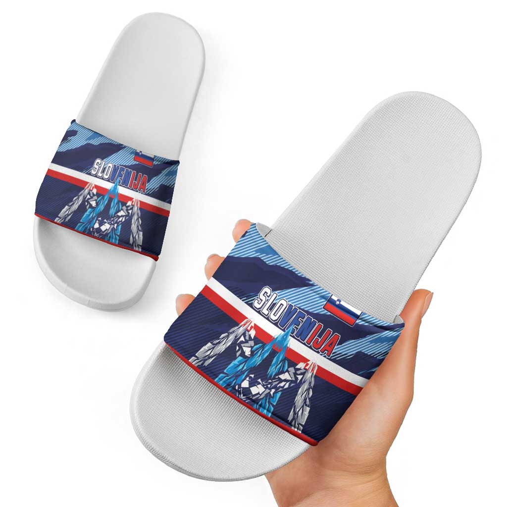 Slovenia Sport Fan Jersey Slide Sandals Broken Ice Style Patterns LT03