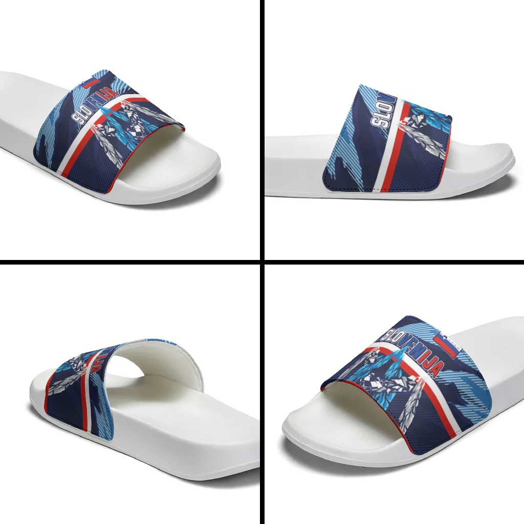 Slovenia Sport Fan Jersey Slide Sandals Broken Ice Style Patterns LT03