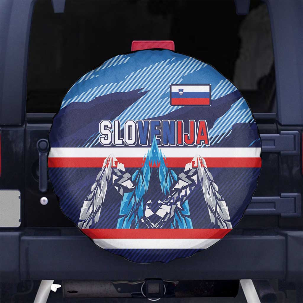 Slovenia Sport Fan Jersey Spare Tire Cover Broken Ice Style Patterns LT03