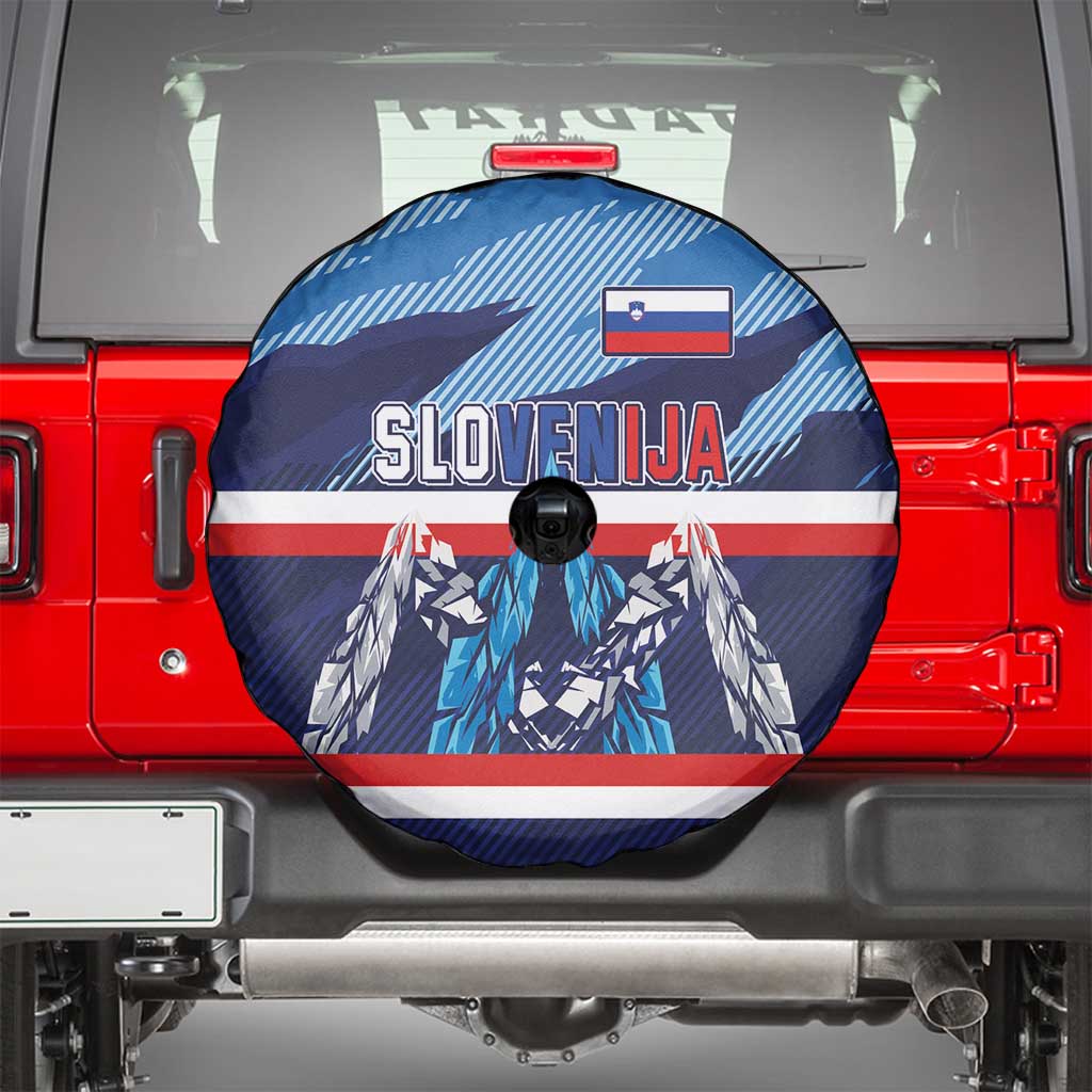 Slovenia Sport Fan Jersey Spare Tire Cover Broken Ice Style Patterns LT03