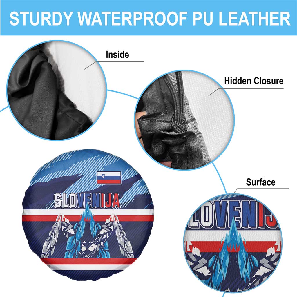 Slovenia Sport Fan Jersey Spare Tire Cover Broken Ice Style Patterns LT03