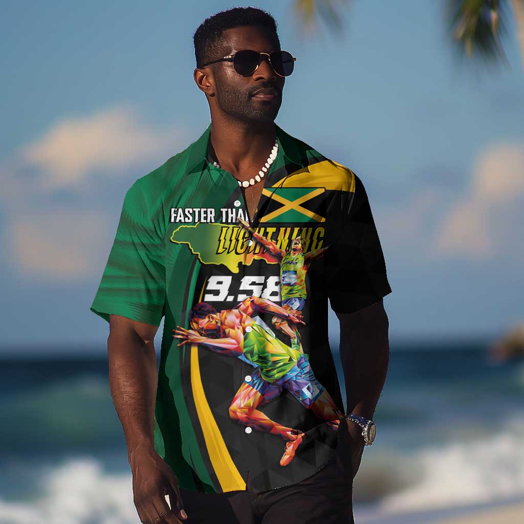 Proud of Jamaican Hawaiian Shirt Faster Than Lightning-9.58 Seconds LT03