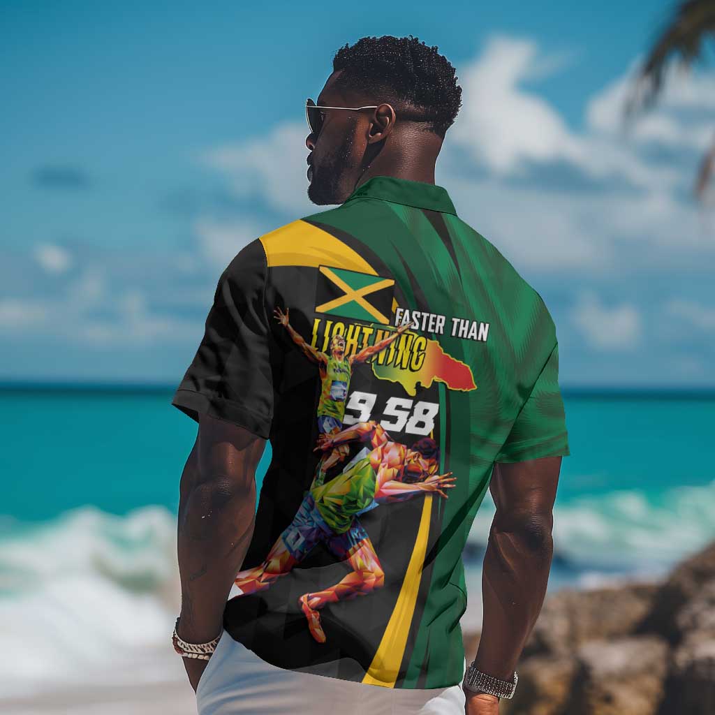Proud of Jamaican Hawaiian Shirt Faster Than Lightning-9.58 Seconds LT03