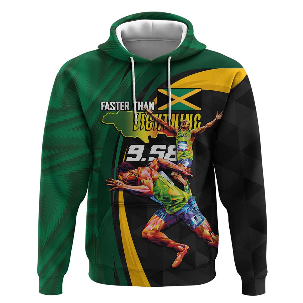 Jamaican Pride Hoodie 9.58 Seconds-Faster Than Lightning LT03