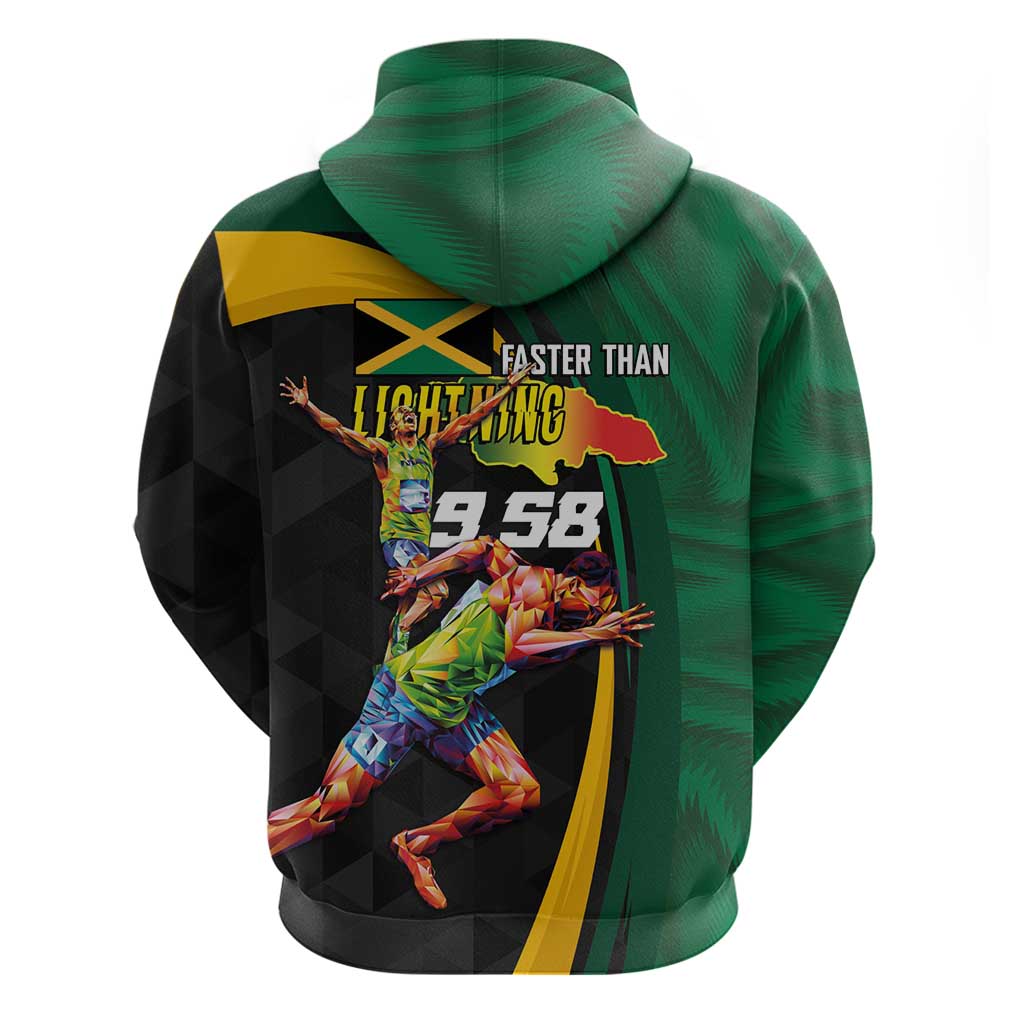 Jamaican Pride Hoodie 9.58 Seconds-Faster Than Lightning LT03