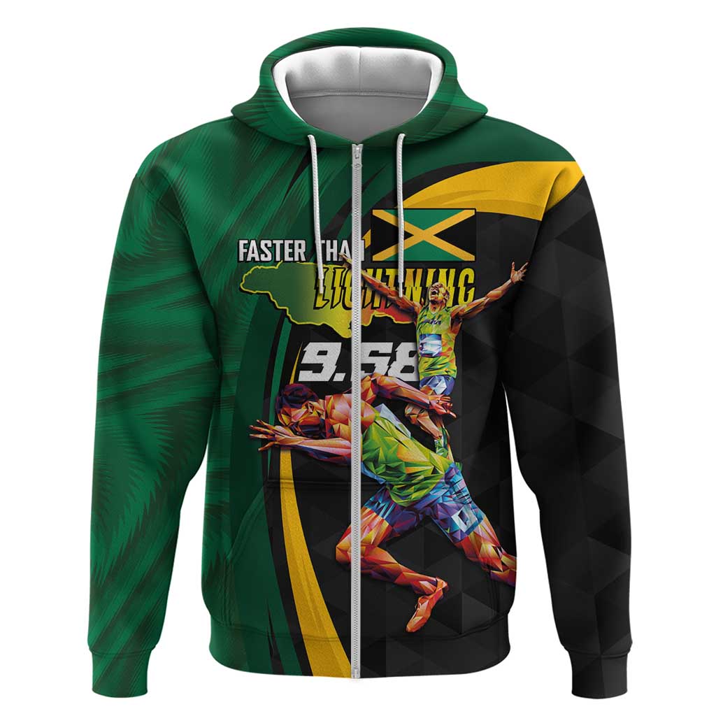 Jamaican Pride Hoodie 9.58 Seconds-Faster Than Lightning LT03