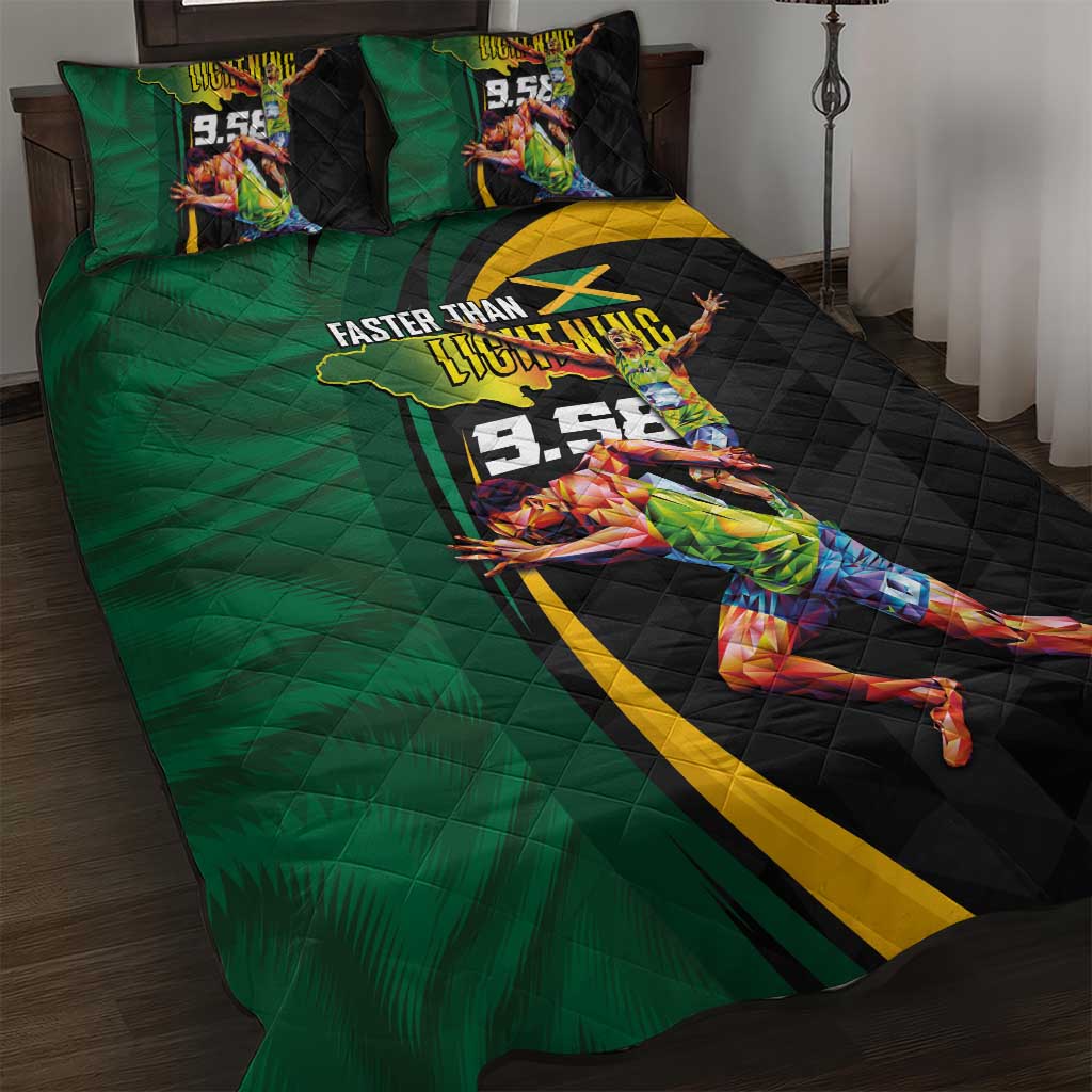 Proud of Jamaican Quilt Bed Set Faster Than Lightning-9.58 Seconds LT03