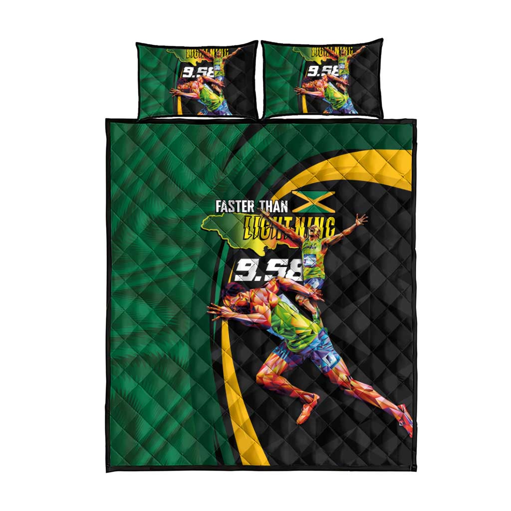 Proud of Jamaican Quilt Bed Set Faster Than Lightning-9.58 Seconds LT03